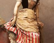 雷蒙多 德 马德拉索 加雷特 : A Portrait of Aline Masson Leaning on a Sofa